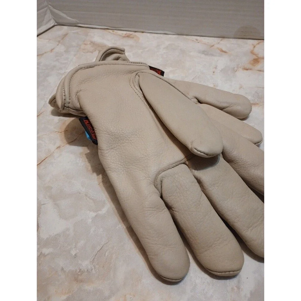 Kinco 98RL-M Men's Lined Cowhide Work Gloves Heat Keep Lining Size Medium